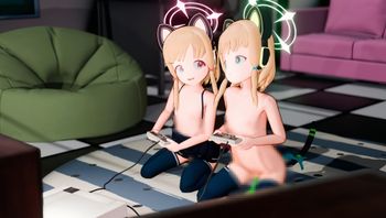 【同人动漫】3Dimm Animations Momoi  Midori  Competitive gaming